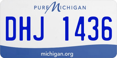 MI license plate DHJ1436
