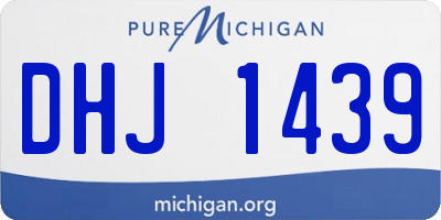 MI license plate DHJ1439