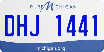 MI license plate DHJ1441