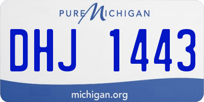 MI license plate DHJ1443