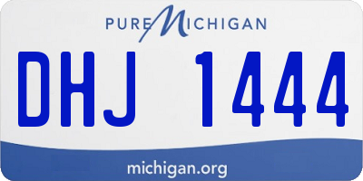 MI license plate DHJ1444