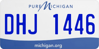 MI license plate DHJ1446