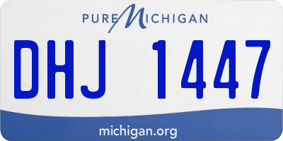 MI license plate DHJ1447