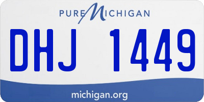 MI license plate DHJ1449