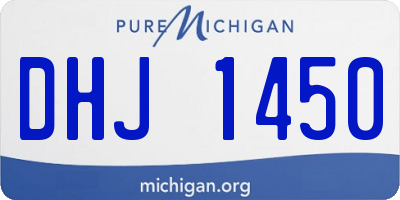 MI license plate DHJ1450