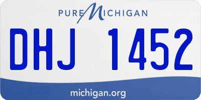 MI license plate DHJ1452