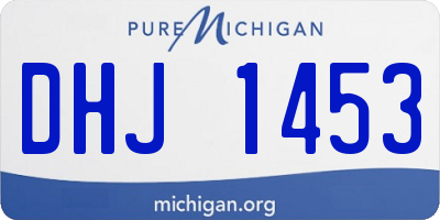 MI license plate DHJ1453