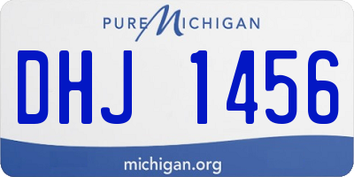 MI license plate DHJ1456