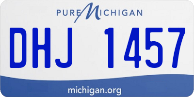 MI license plate DHJ1457