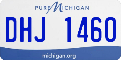 MI license plate DHJ1460
