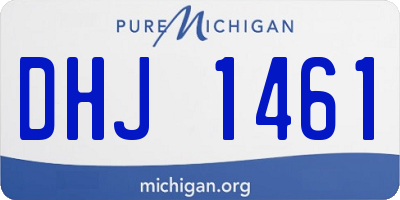 MI license plate DHJ1461