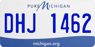 MI license plate DHJ1462
