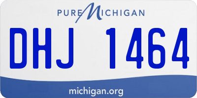MI license plate DHJ1464