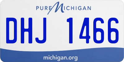 MI license plate DHJ1466