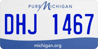 MI license plate DHJ1467