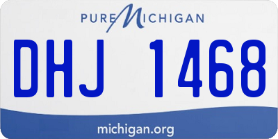 MI license plate DHJ1468