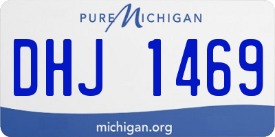 MI license plate DHJ1469