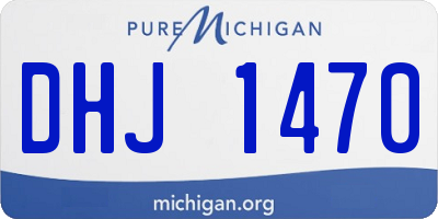 MI license plate DHJ1470