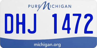MI license plate DHJ1472