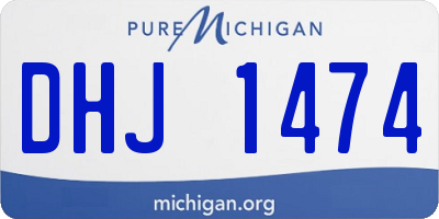 MI license plate DHJ1474