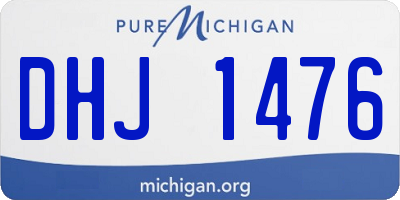 MI license plate DHJ1476