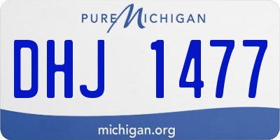 MI license plate DHJ1477