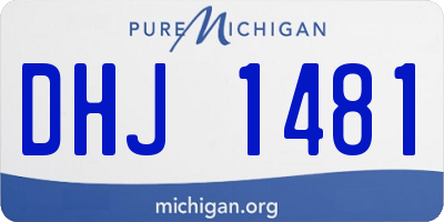 MI license plate DHJ1481