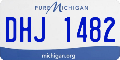 MI license plate DHJ1482