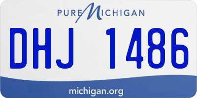 MI license plate DHJ1486