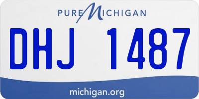 MI license plate DHJ1487