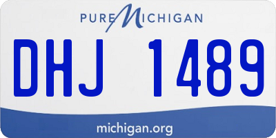 MI license plate DHJ1489