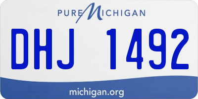 MI license plate DHJ1492