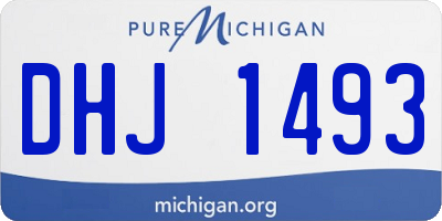 MI license plate DHJ1493