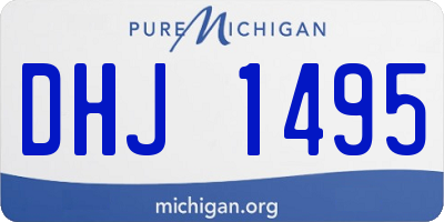 MI license plate DHJ1495