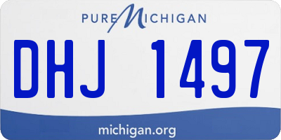 MI license plate DHJ1497