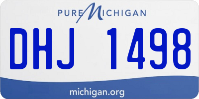 MI license plate DHJ1498