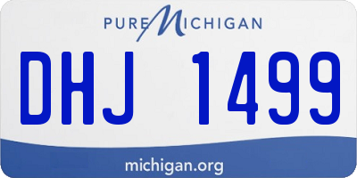 MI license plate DHJ1499