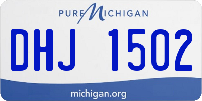 MI license plate DHJ1502