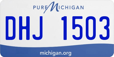 MI license plate DHJ1503