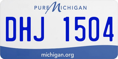 MI license plate DHJ1504