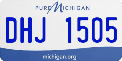 MI license plate DHJ1505