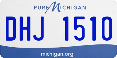 MI license plate DHJ1510