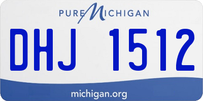 MI license plate DHJ1512