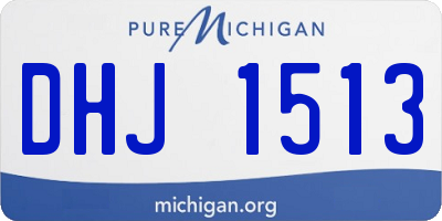 MI license plate DHJ1513