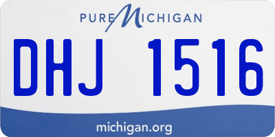 MI license plate DHJ1516