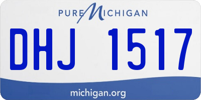 MI license plate DHJ1517