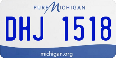 MI license plate DHJ1518