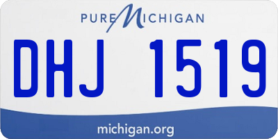 MI license plate DHJ1519