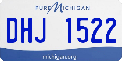 MI license plate DHJ1522
