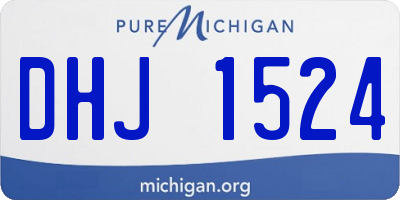 MI license plate DHJ1524